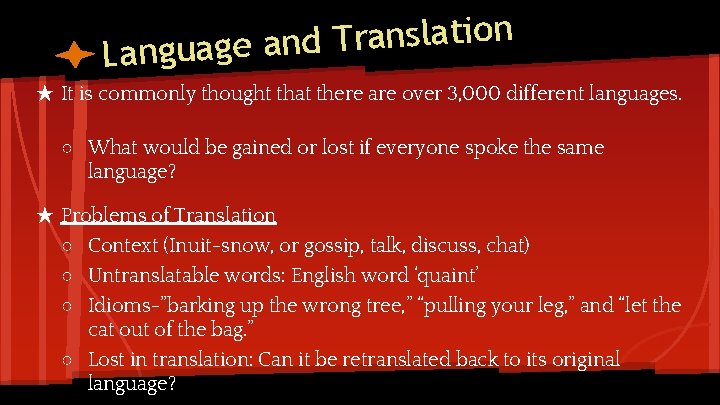 n o i t a l s n a r T d n Language