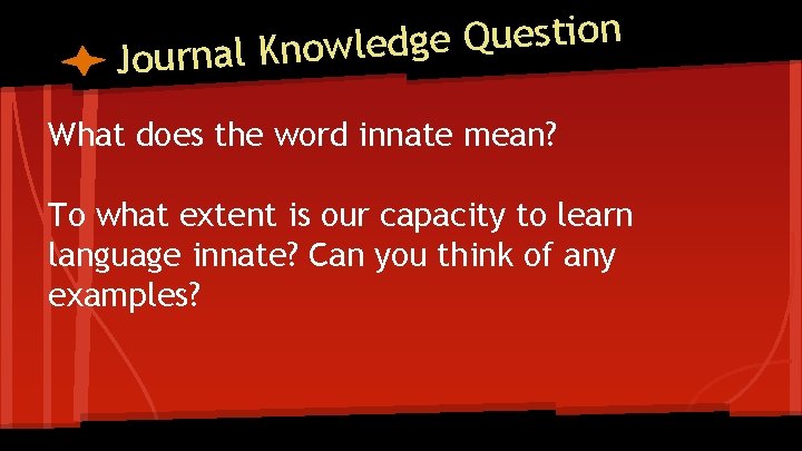 n o i t s e u Q e g d e Journal Knowl