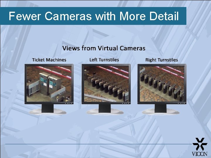 Fewer Cameras with More Detail 