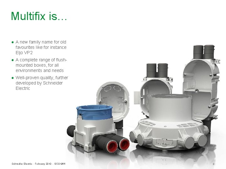 Multifix is… ● A new family name for old favourites like for instance Eljo