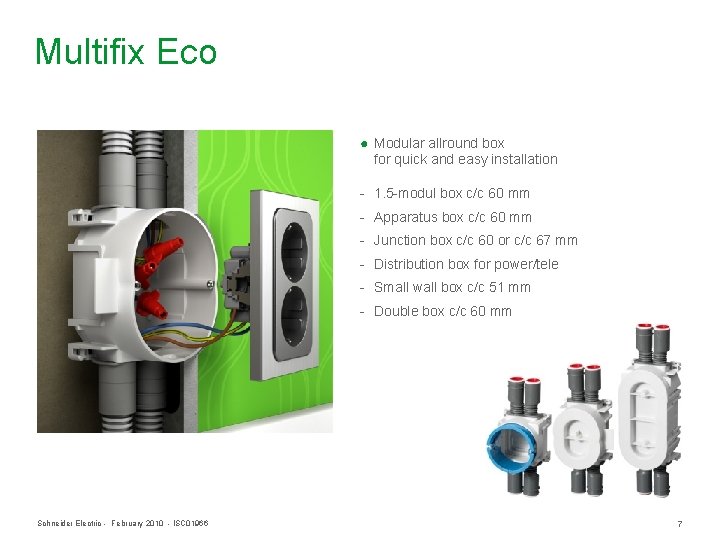 Multifix Eco ● Modular allround box for quick and easy installation - 1. 5