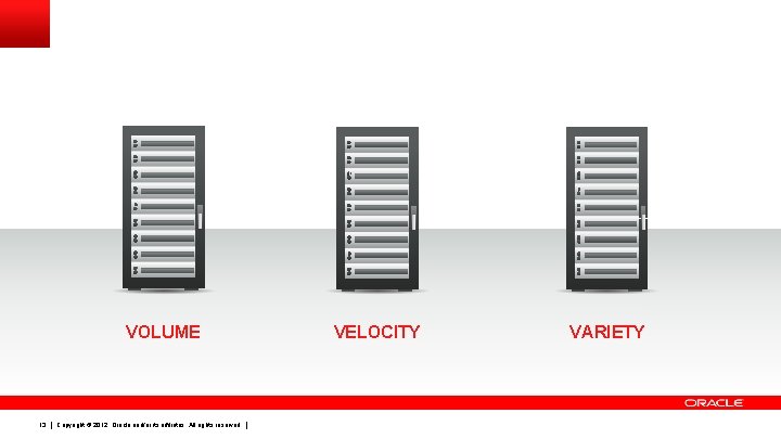 VOLUME 13 Copyright © 2012, Oracle and/or its affiliates. All rights reserved. VELOCITY VARIETY