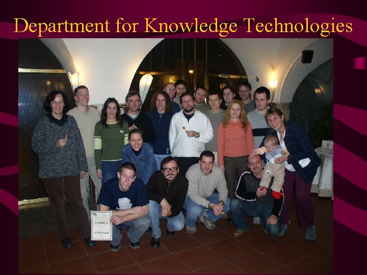 Department for Knowledge Technologies 