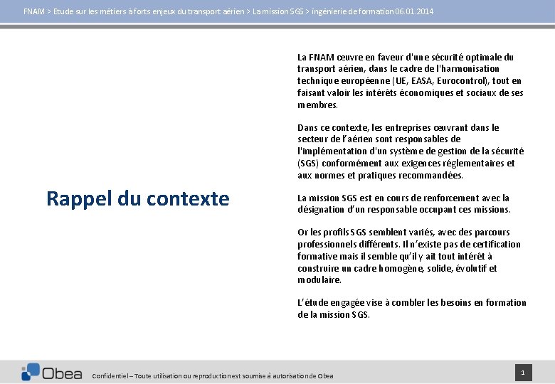 FNAM > Etude sur les métiers à forts enjeux du transport aérien > La