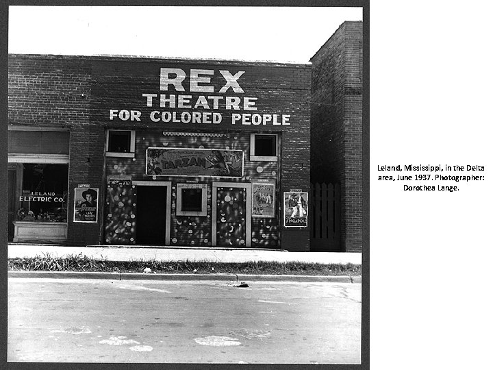 Leland, Mississippi, in the Delta area, June 1937. Photographer: Dorothea Lange. 