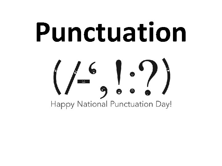 Punctuation 