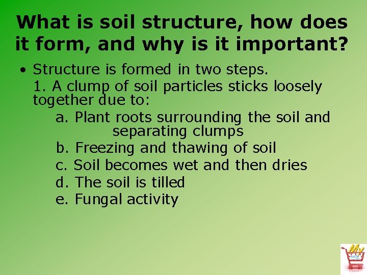 What is soil structure, how does it form, and why is it important? •