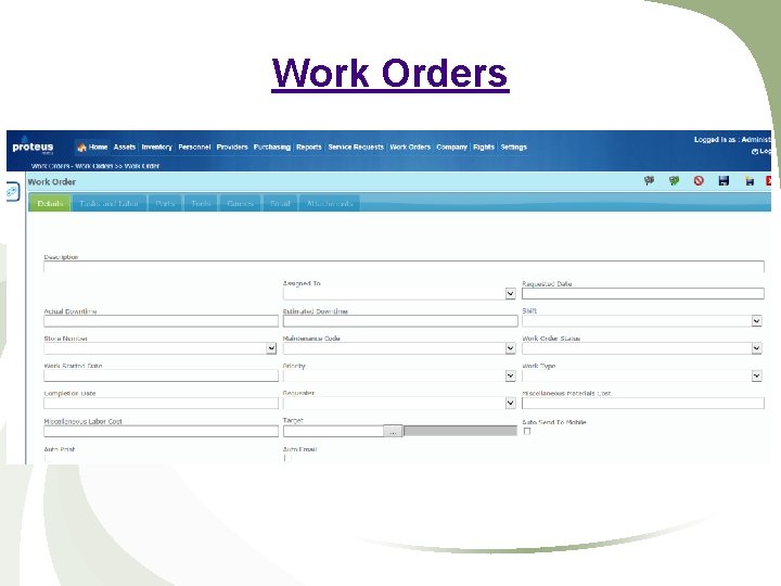 Work Orders 