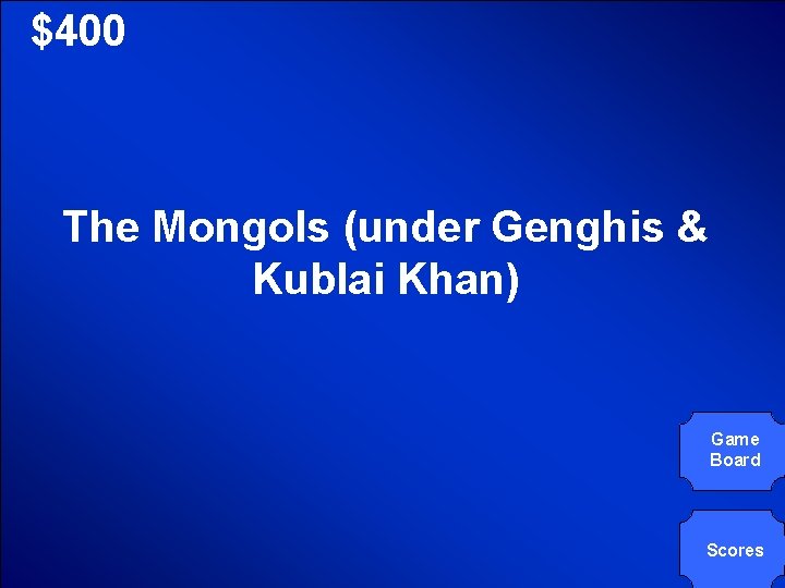 © Mark E. Damon - All Rights Reserved $400 The Mongols (under Genghis &