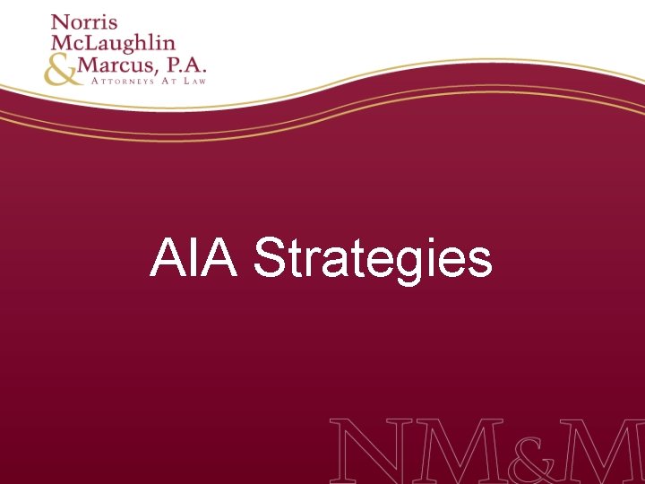 AIA Strategies AIA Strategies