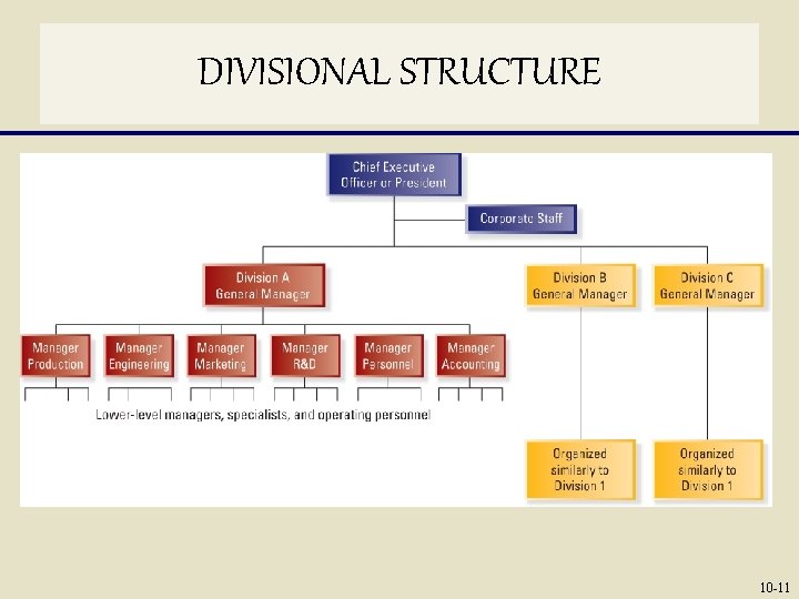 DIVISIONAL STRUCTURE 10 -11 