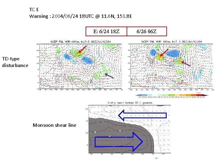 TC E Warning : 2004/06/24 18 UTC @ 11. 6 N, 153. 8 E