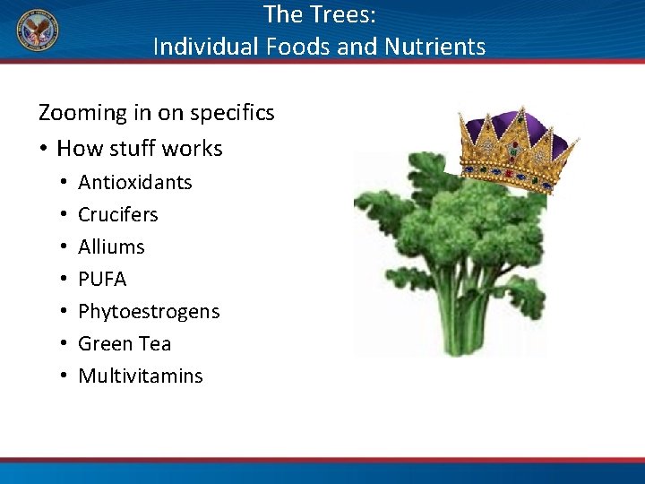 The Trees: Individual Foods and Nutrients Zooming in on specifics • How stuff works