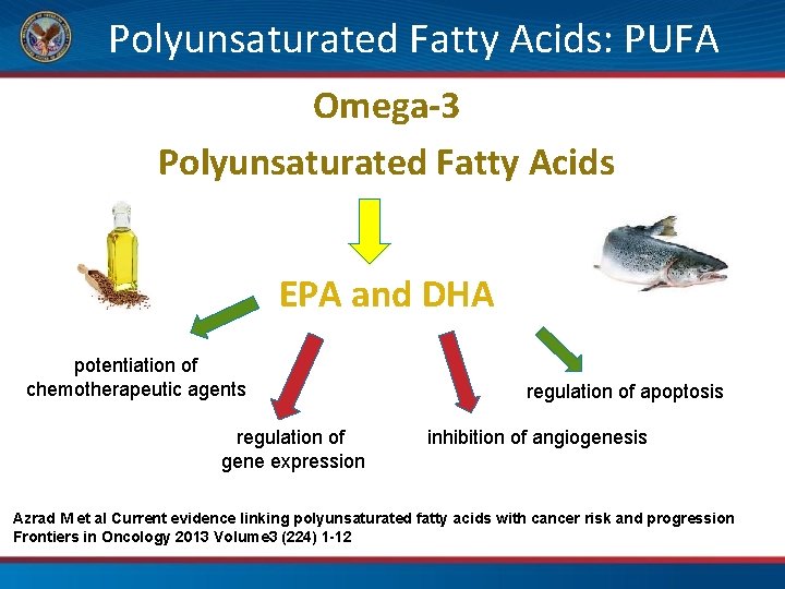 Polyunsaturated Fatty Acids: PUFA Omega-3 Polyunsaturated Fatty Acids EPA and DHA potentiation of chemotherapeutic