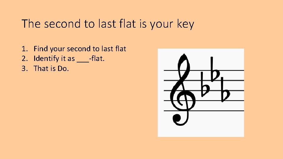 The second to last flat is your key 1. Find your second to last The second to last flat is your key 1. Find your second to last