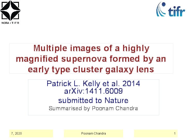 Multiple images of a highly magnified supernova formed by an early type cluster galaxy