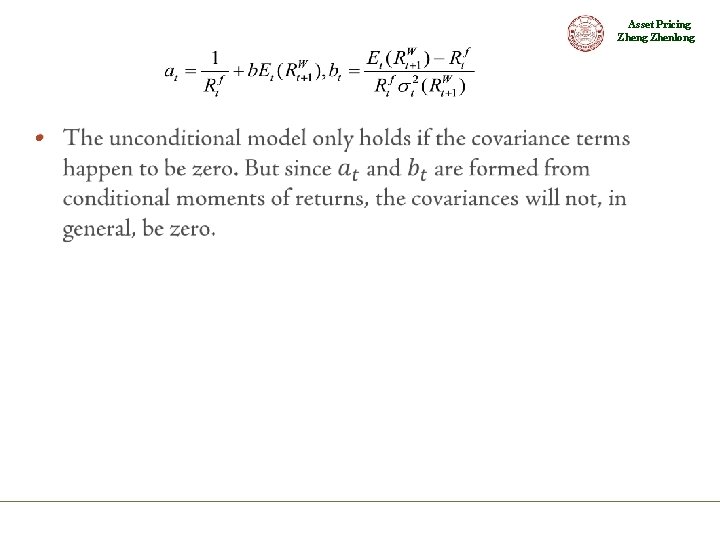 Asset Pricing Zhenlong • 