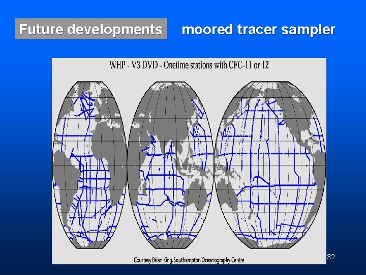 Future developments moored tracer sampler 32 