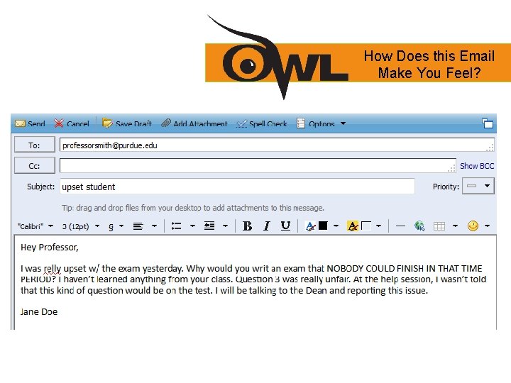 How Does this Email Make You Feel? How Does this Email Make You Feel?