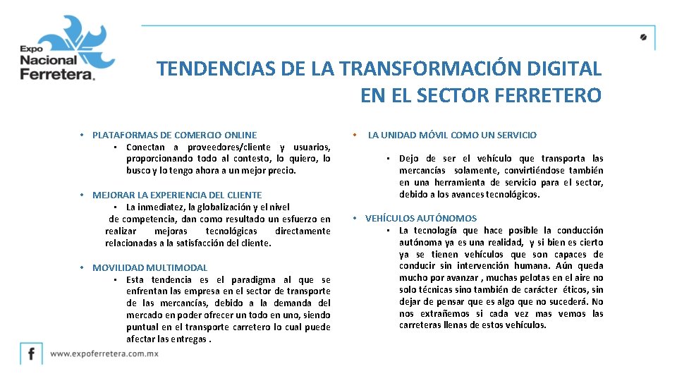 TENDENCIAS DE LA TRANSFORMACIÓN DIGITAL EN EL SECTOR FERRETERO • PLATAFORMAS DE COMERCIO ONLINE