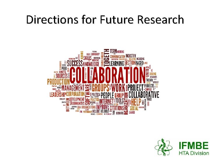 Directions for Future Research 
