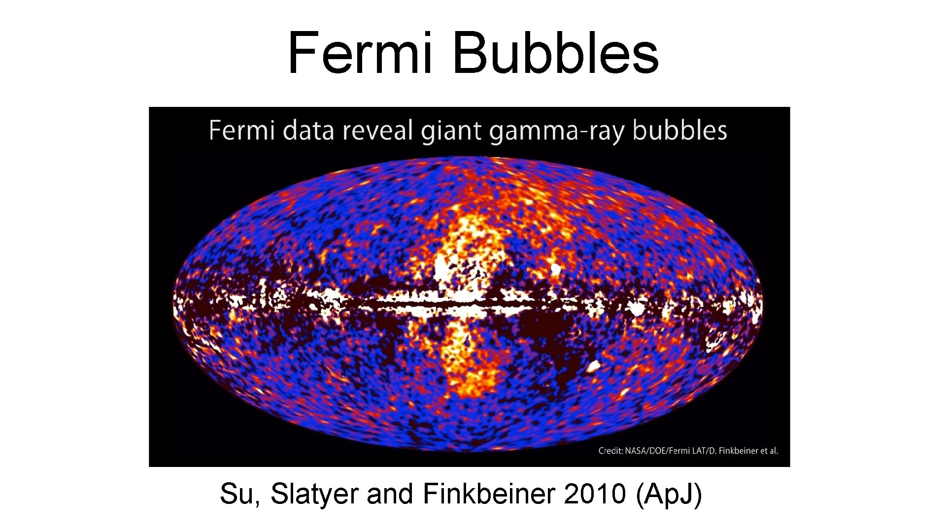 Fermi Bubbles Su, Slatyer and Finkbeiner 2010 (Ap. J) 