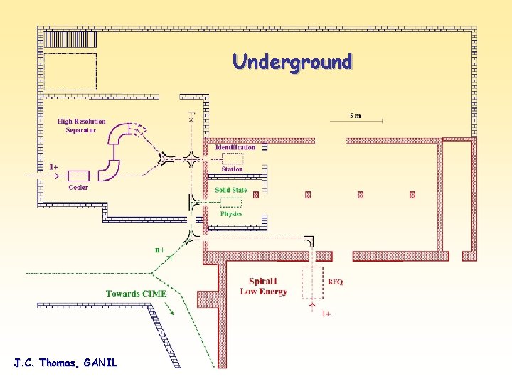 Underground J. C. Thomas, GANIL 