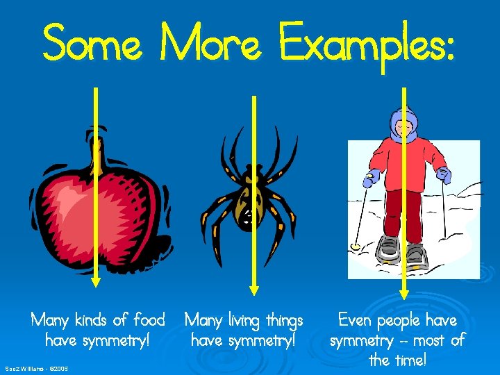 Some More Examples: Many kinds of food have symmetry! Sooz Williams - © 2005