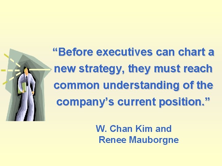 “Before executives can chart a new strategy, they must reach common understanding of the