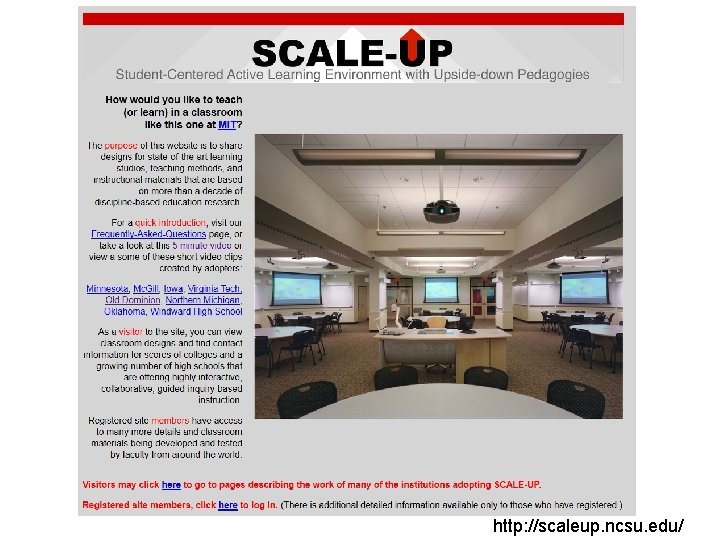 62 http: //scaleup. ncsu. edu/ 