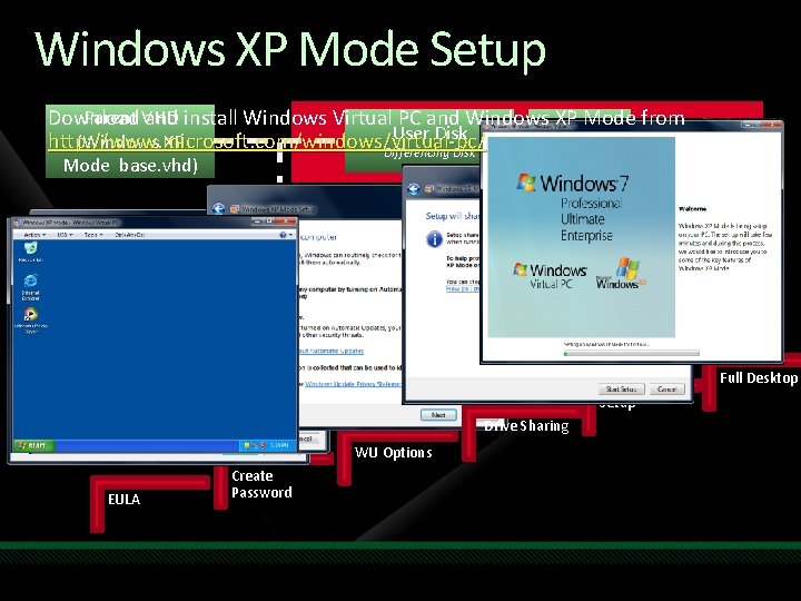 Windows XP Mode Setup Parent VHD Download and install Windows Virtual PC and Windows