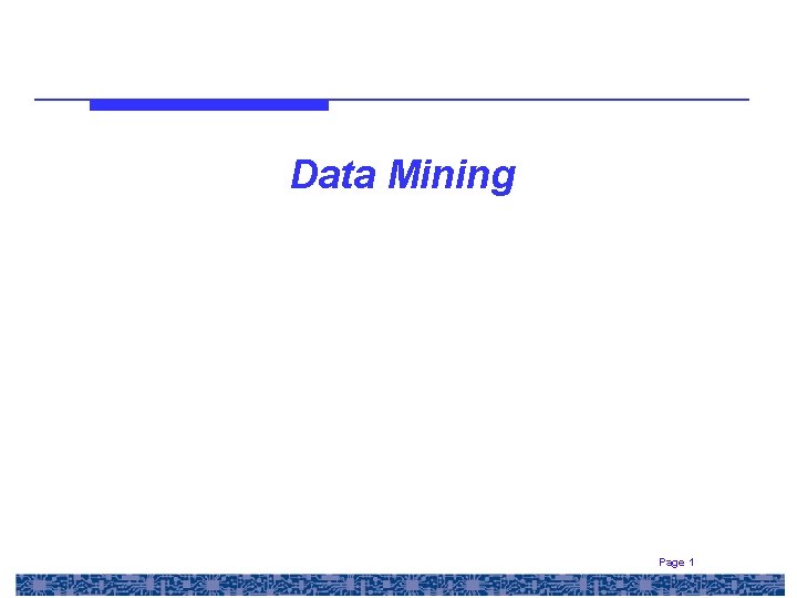 Data Mining Page 1 