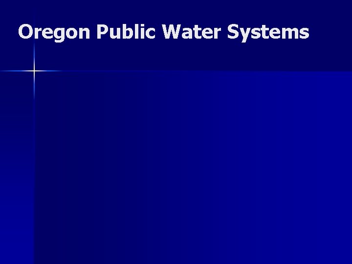 Oregon Public Water Systems 