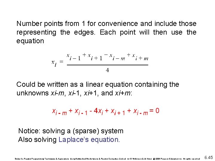 Number points from 1 for convenience and include those representing the edges. Each point