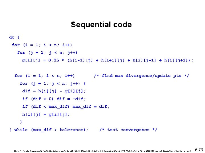 Slides for Parallel Programming Techniques & Applications Using Networked Workstations & Parallel Computers 2