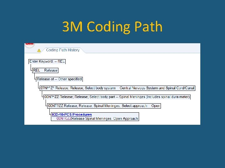 3 M Coding Path 