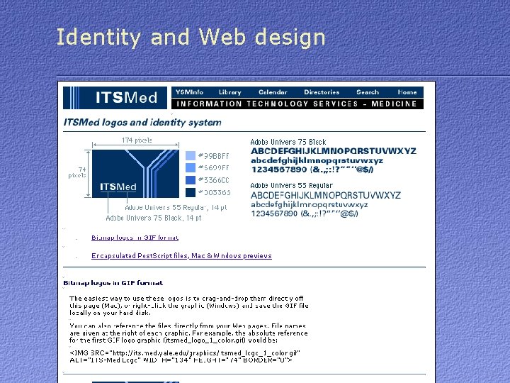 Identity and Web design 