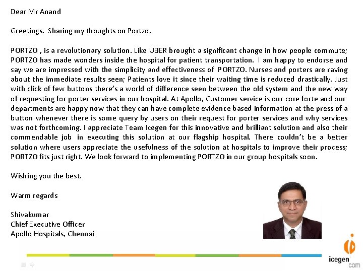 Dear Mr Anand Greetings. Sharing my thoughts on Portzo. PORTZO , is a revolutionary Dear Mr Anand Greetings. Sharing my thoughts on Portzo. PORTZO , is a revolutionary