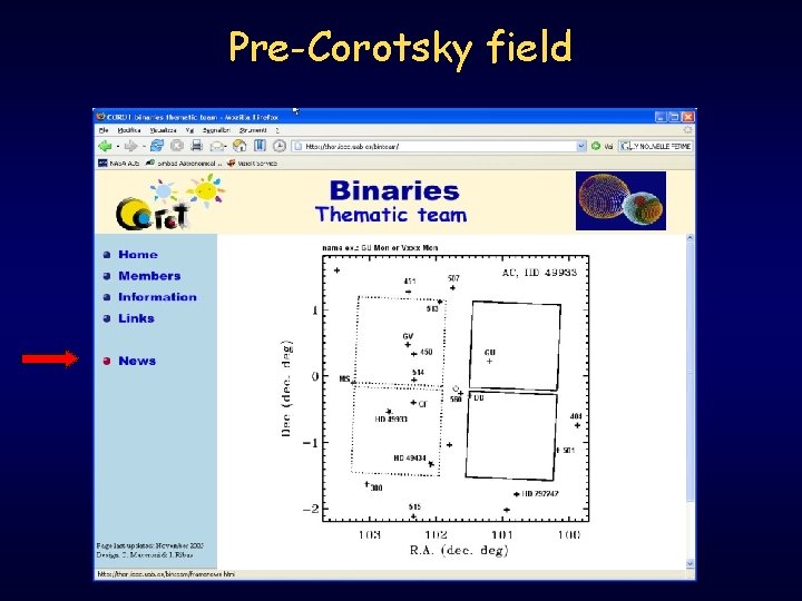 Pre-Corotsky field 