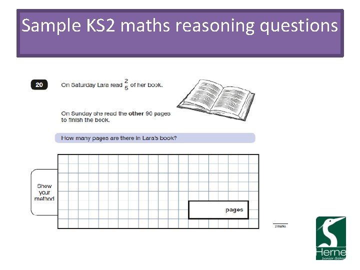 Sample KS 2 maths reasoning questions 