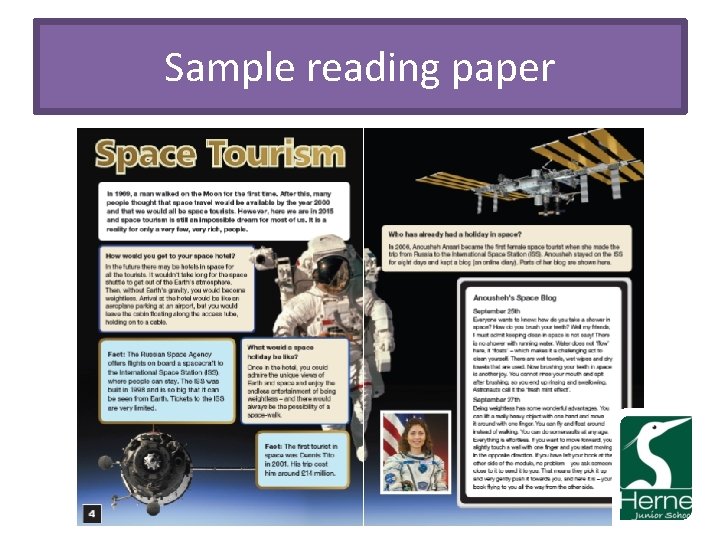 Sample reading paper 