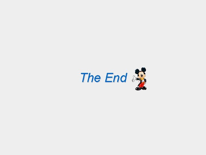 The End 