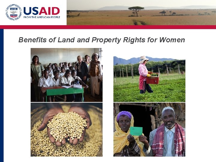 Benefits of Land Property Rights for Women 