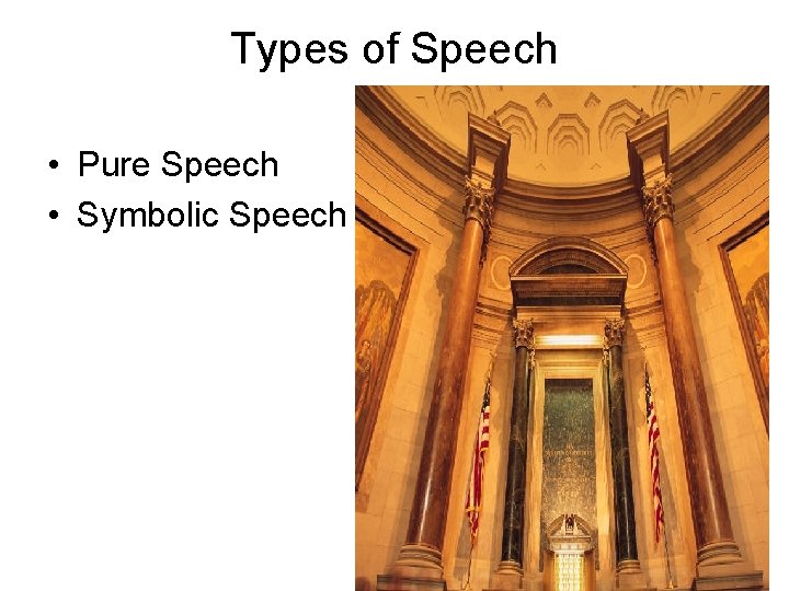 Types of Speech • Pure Speech • Symbolic Speech 