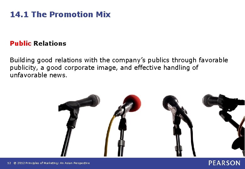 14. 1 The Promotion Mix Public Relations Building good relations with the company’s publics 14. 1 The Promotion Mix Public Relations Building good relations with the company’s publics