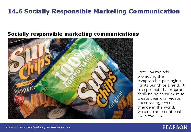 14. 6 Socially Responsible Marketing Communication Socially responsible marketing communications Frito Lay ran ads 14. 6 Socially Responsible Marketing Communication Socially responsible marketing communications Frito Lay ran ads