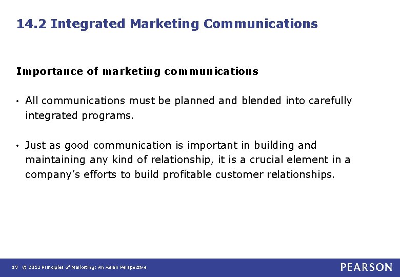 14. 2 Integrated Marketing Communications Importance of marketing communications • All communications must be 14. 2 Integrated Marketing Communications Importance of marketing communications • All communications must be