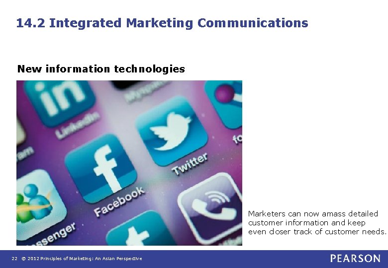 14. 2 Integrated Marketing Communications New information technologies Marketers can now amass detailed customer 14. 2 Integrated Marketing Communications New information technologies Marketers can now amass detailed customer