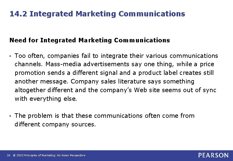 14. 2 Integrated Marketing Communications Need for Integrated Marketing Communications • Too often, companies 14. 2 Integrated Marketing Communications Need for Integrated Marketing Communications • Too often, companies