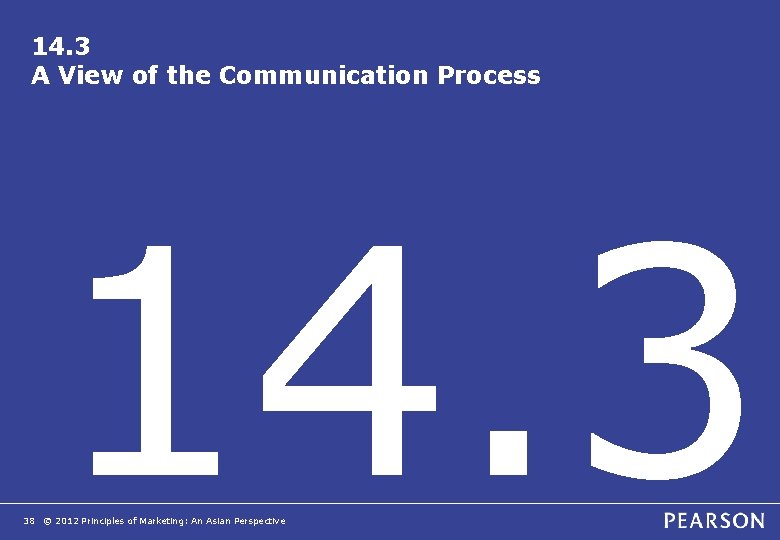 14. 3 A View of the Communication Process 14. 3 38 © 2012 Principles 14. 3 A View of the Communication Process 14. 3 38 © 2012 Principles